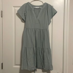 Green Calvin Klein Knee Length Dress Size 16